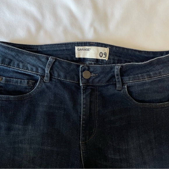 Garage women’s high waist jeggings in dark wash blue (navy) size 09 - Picture 3 of 10